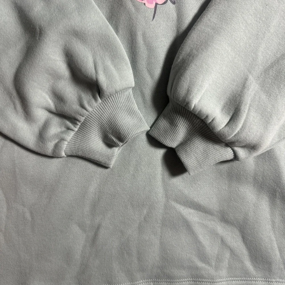 BCBG Girls 2pc Set Pale Aloe Sweatshirt Floral Leggings Size L 14/16 1628977 NEW